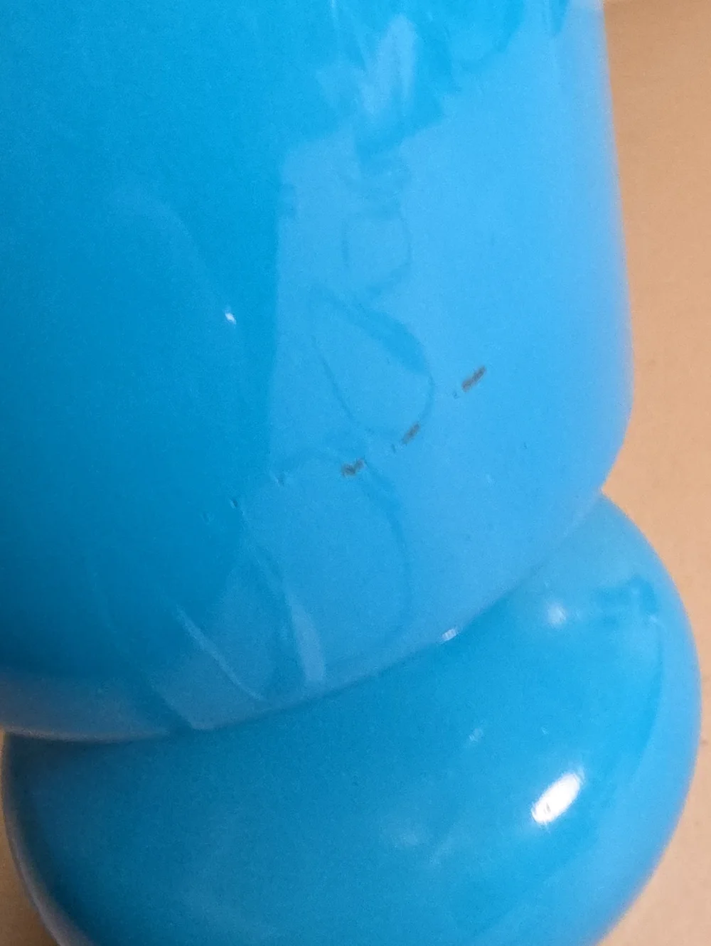 Ikea vintage Teal Blue Table Lamp